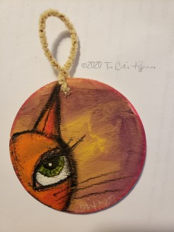 Orange Kitty ornament